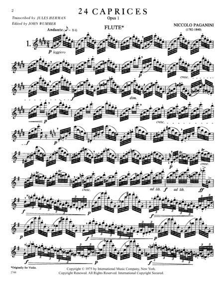 Paganini, N :: 24 Caprices op. 1