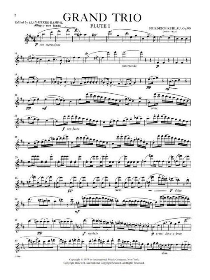 Kuhlau, F :: Grand Trio in B minor, op. 90