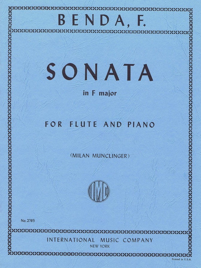 Benda, F :: Sonata in F major