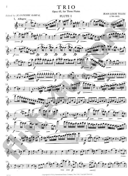 Tulou, J-L :: Trio, Opus 65