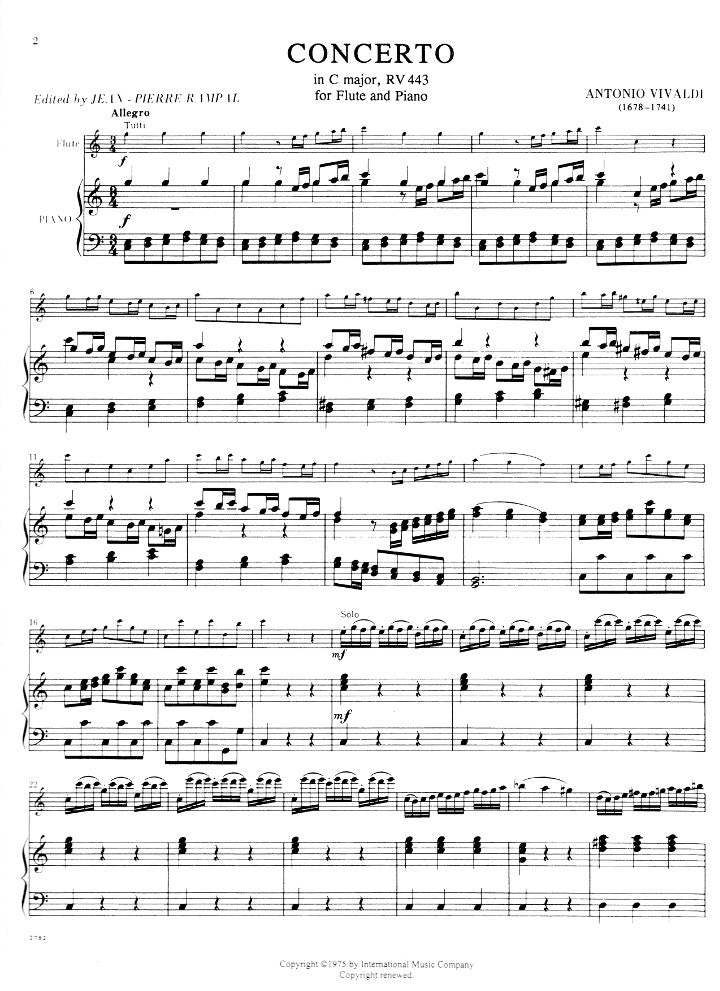 Vivaldi, A :: Concerto in C major, RV 443