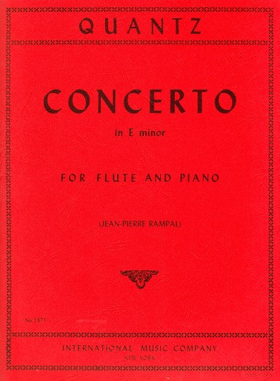 Quantz, JJ :: Concerto in E minor