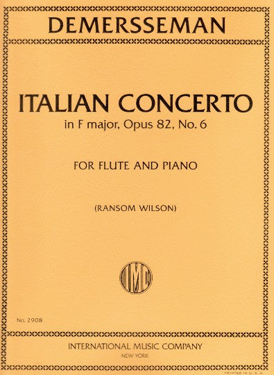 Demersseman, J :: Italian Concerto in F major, op. 82, no. 6