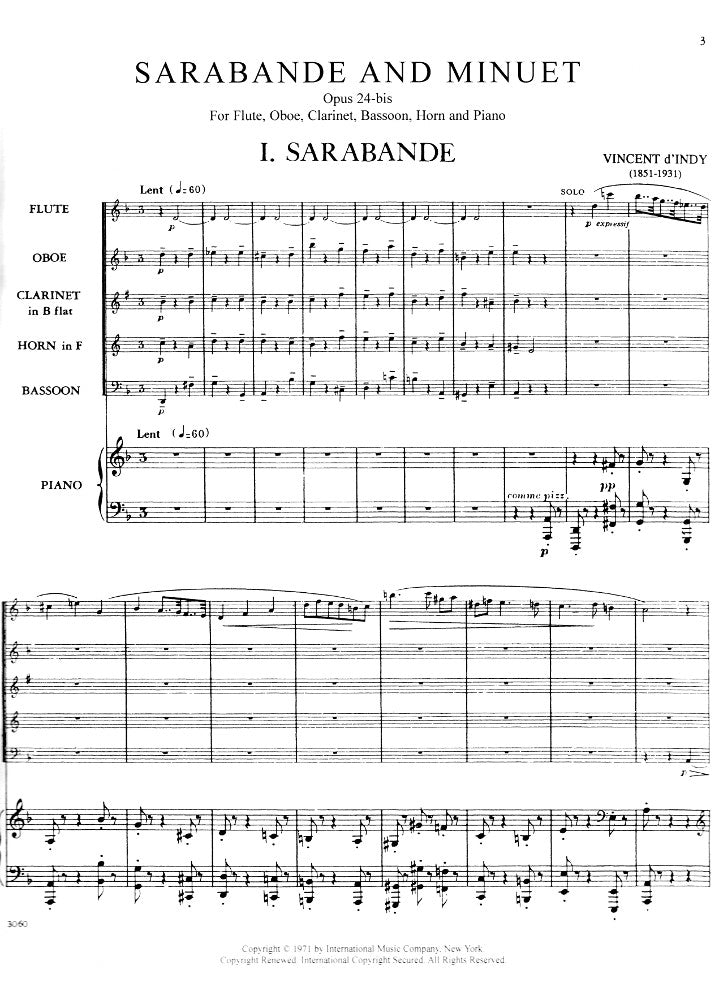 d'Indy, V :: Sarabande and Minuet