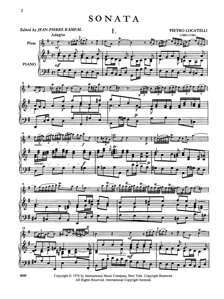 Locatelli, P :: Sonata in G major