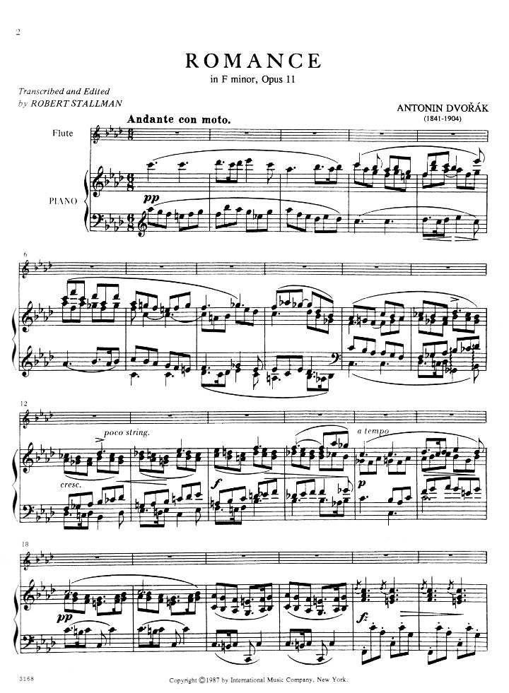 Dvorak, A :: Romance in F minor, op. 11