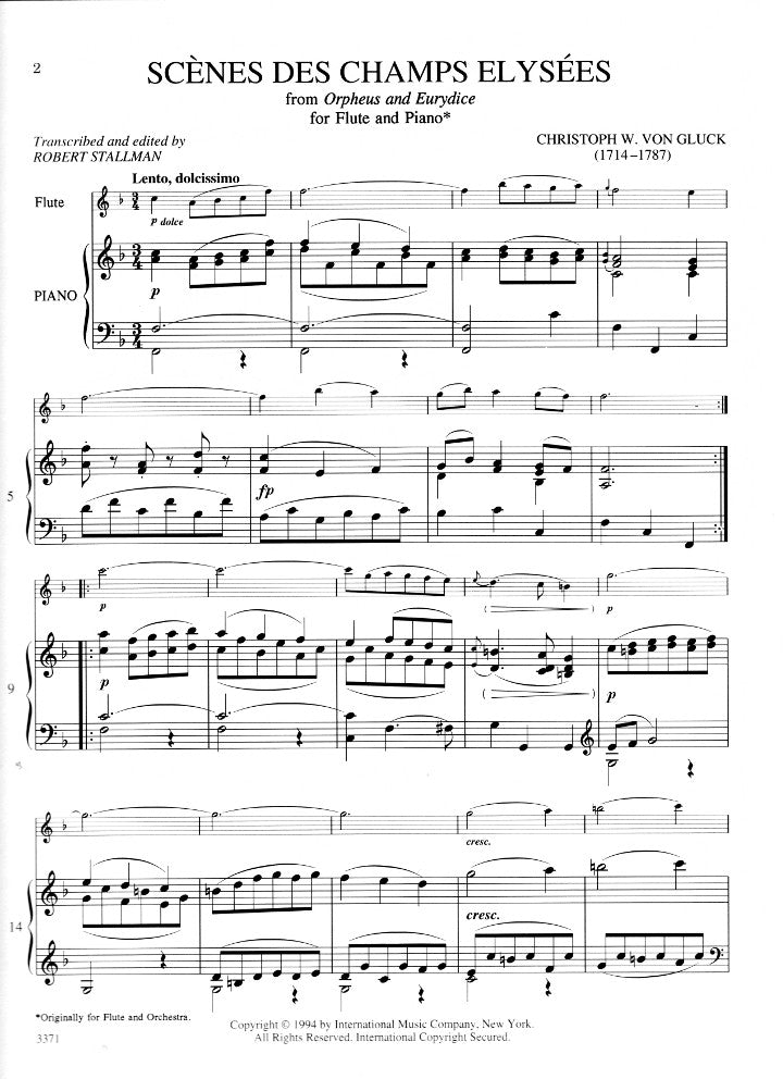 Gluck, CW :: Scenes des Champs Elysees from Orpheus and Eurydice