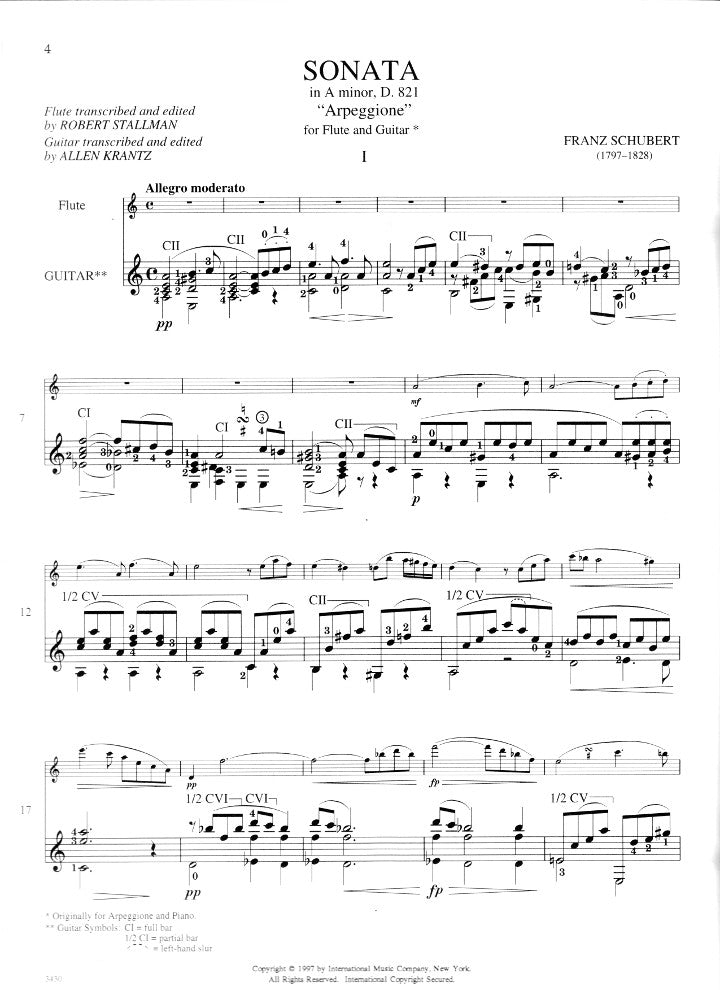 Schubert, F :: Sonata in A minor, D. 821 'Arpeggione'
