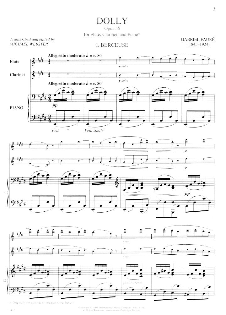 Faure, G :: Dolly op. 56