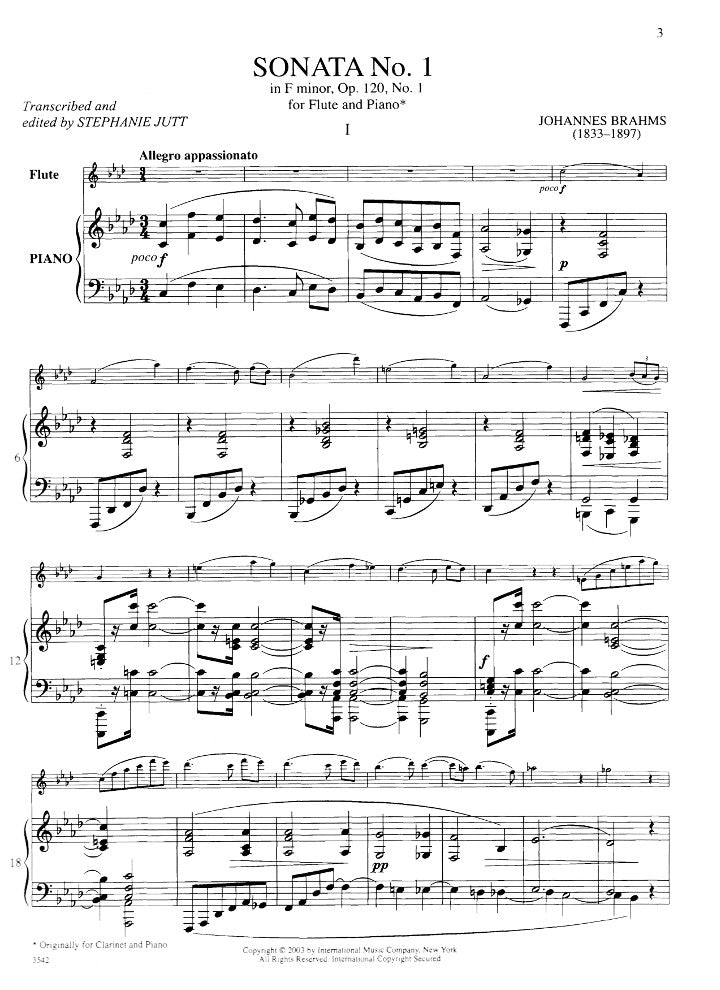 Brahms, J :: Sonata No. 1 in F minor, op. 120