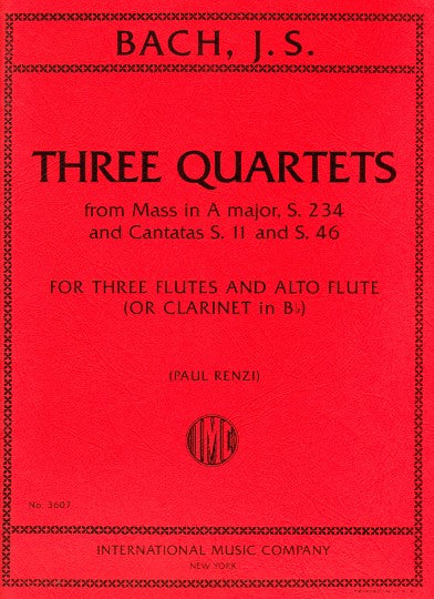 Bach, JS :: Three Quartets
