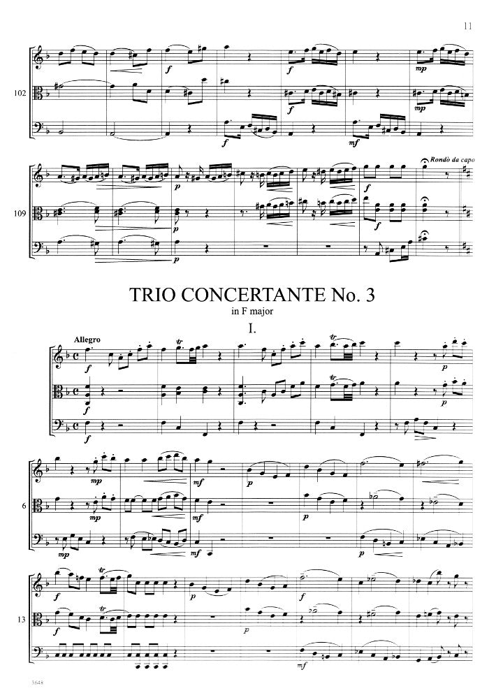 Pleyel, I :: Trios Concertante Nos. 2 and 3