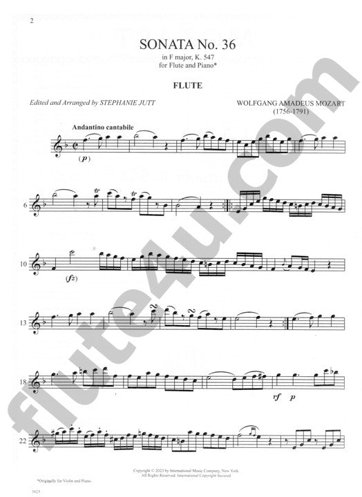 Mozart, WA :: Sonata No. 36 in F major, K. 547