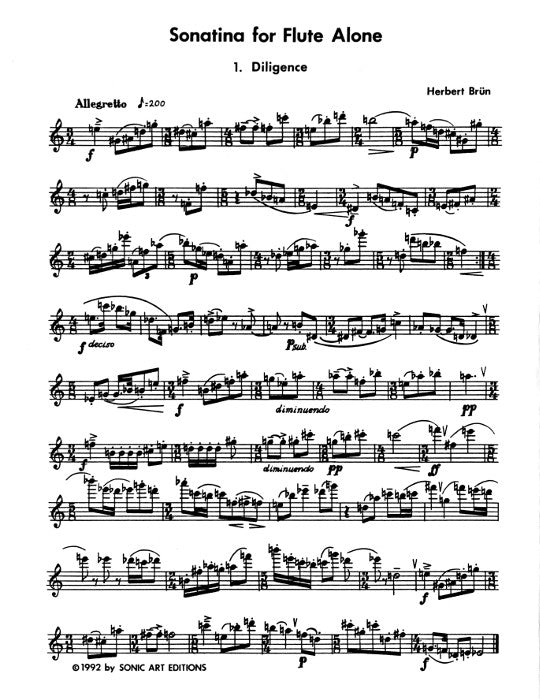 Brun, H :: Sonatina