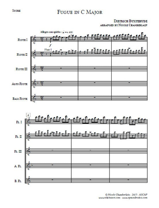 Buxtehude, D :: Fugue in C Major