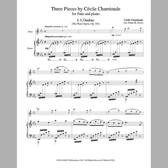 Chaminade, C :: Three Pieces by Cecile Chaminade