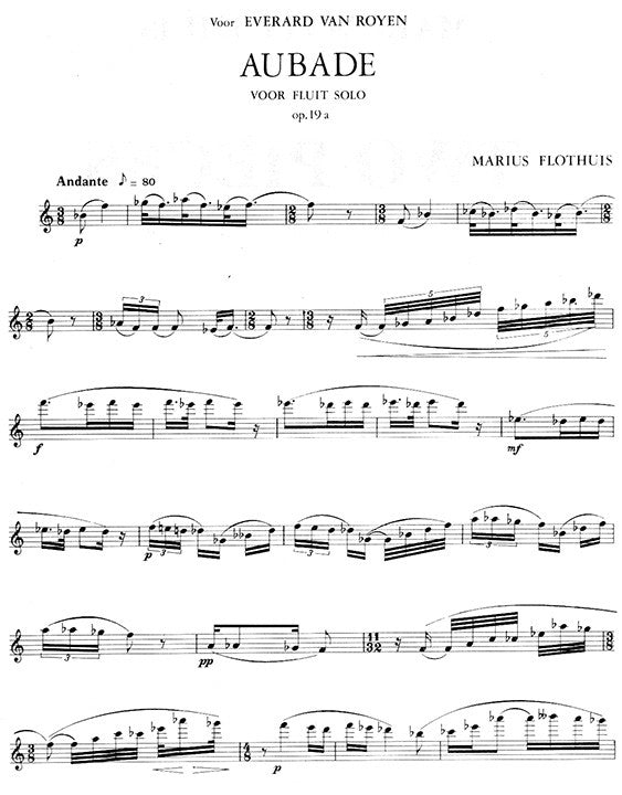 Flothuis, M :: Two Pieces: Aubade Op 19A and Piccolo Fantasia Op 76 No 7