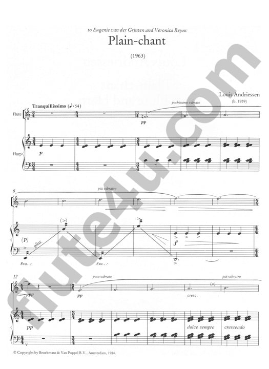 Andriessen, L :: Plain-Chant