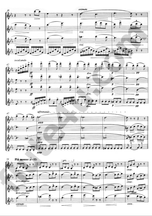 de Michelis, V :: Notturnino for four Flutes op. 37