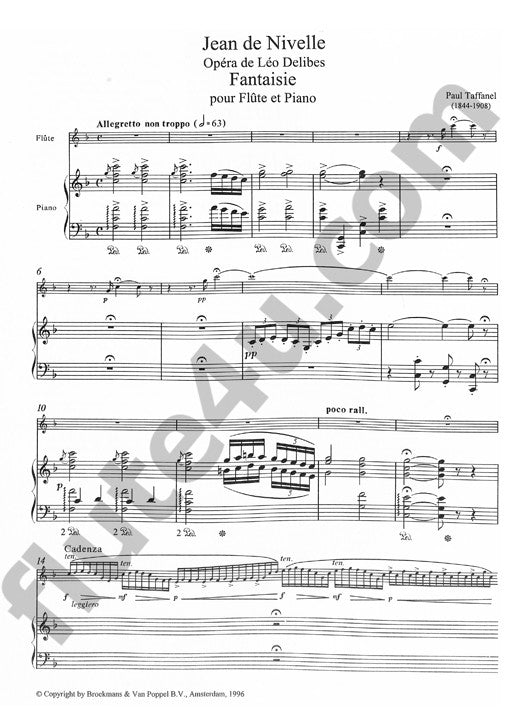 Taffanel, P :: Jean de Nivelle Fantaisie