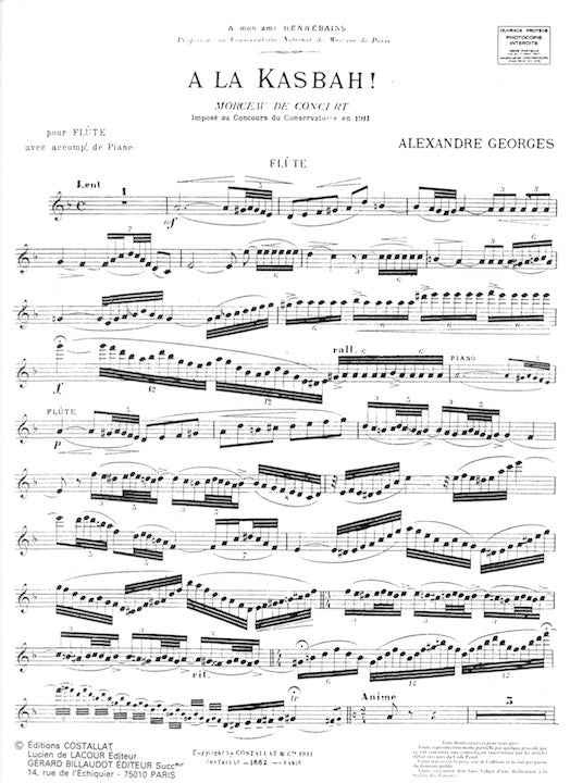 Georges, A :: A La Kasbah! Morceau de Concert