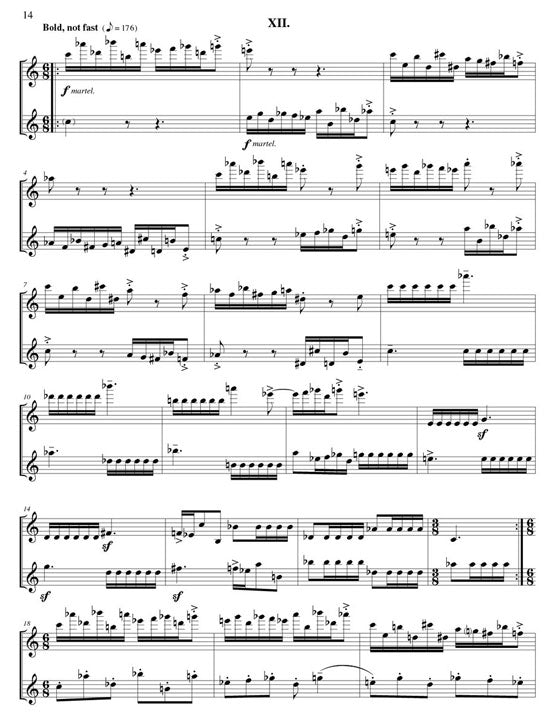 La Montaine, J :: Twelve Studies for Two Flutes op. 46
