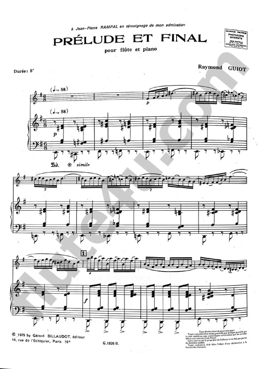 Guiot, R :: Prelude et Final