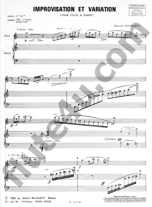 Wystraete, B :: Improvisation et Variationen