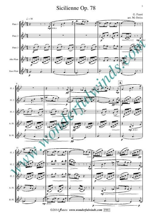 Faure, G :: Sicilienne Op. 78