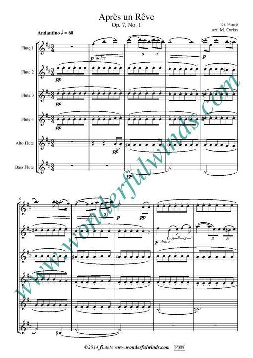 Faure, G :: Apres un Reve Op. 7, No. 1
