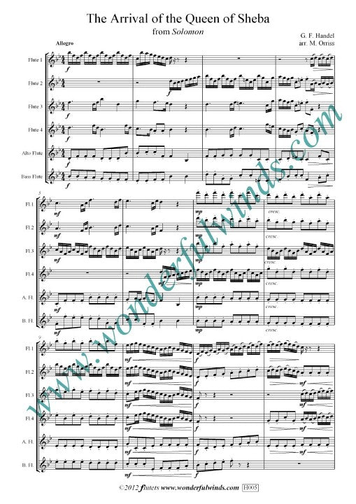 Handel, GF :: Arrival of the Queen of Sheba
