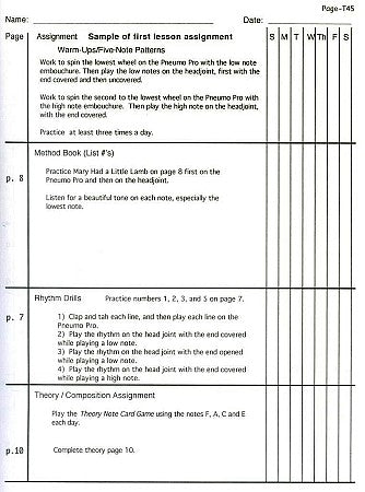 Blocki, K; Blocki, M :: Blocki Flute Method - Book 1 (Teacher's Manual)