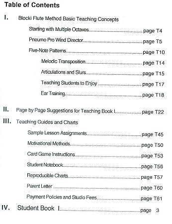 Blocki, K; Blocki, M :: Blocki Flute Method - Book 1 (Teacher's Manual)