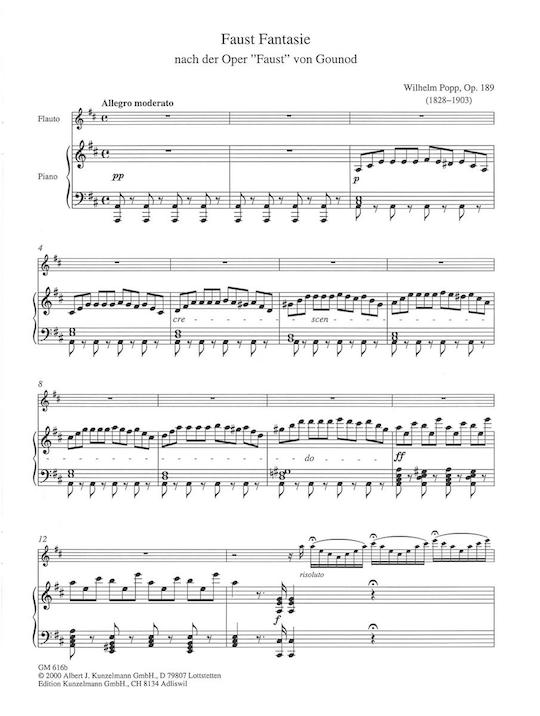 Popp, W :: Faust Fantasie op. 189