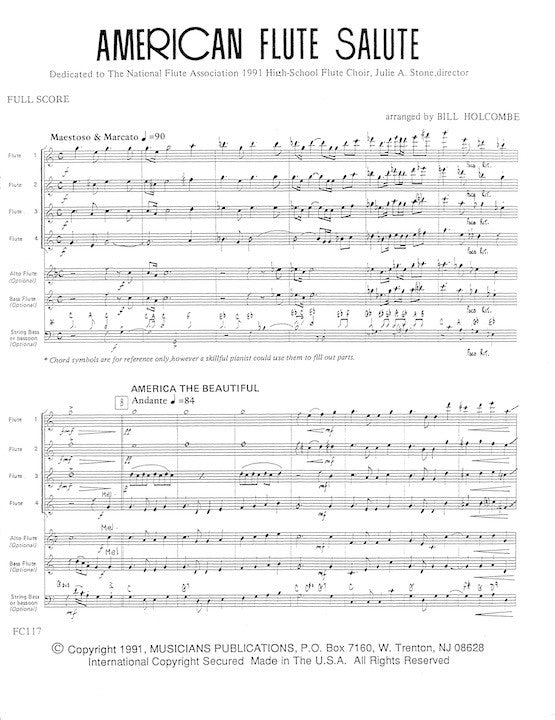 Holcombe, B :: American Flute Salute
