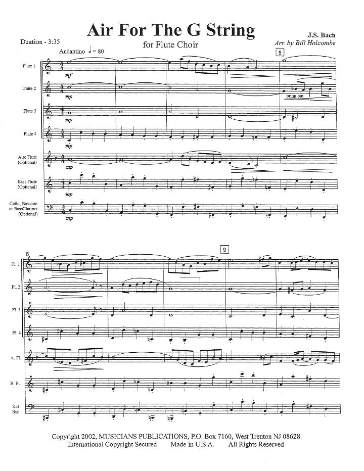 Bach, JS :: Air For The G String