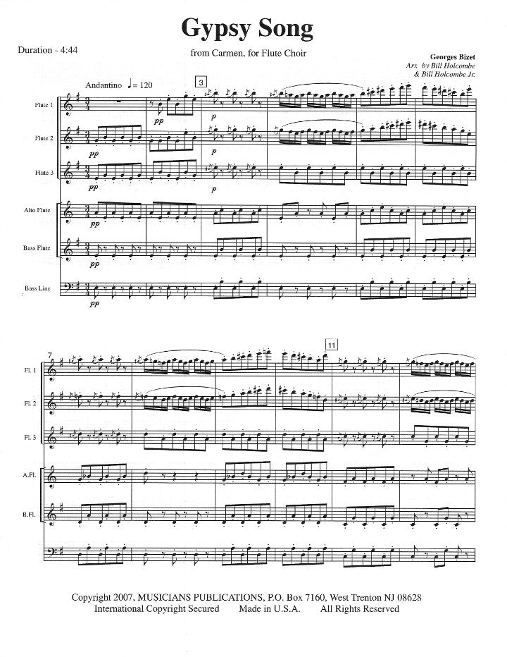 Bizet, G :: Gypsy Song