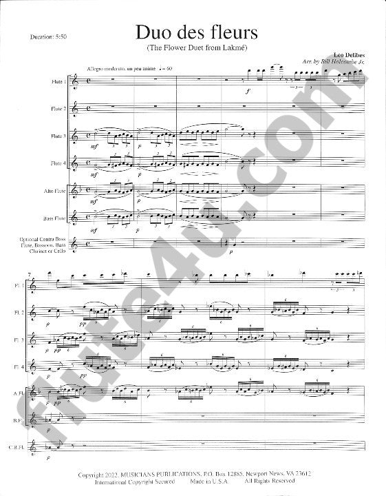 Delibes, L :: Duo des Fleurs (The Flower Duet from Lakme)