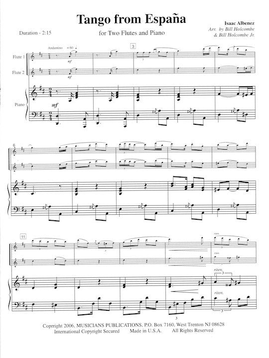 Albeniz, I :: Tango from Espana