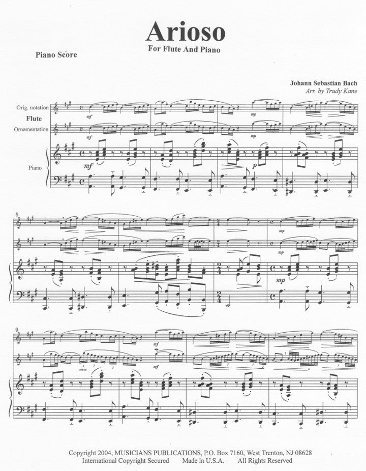 Bach, JS :: Arioso from the Harpsichord Concerto