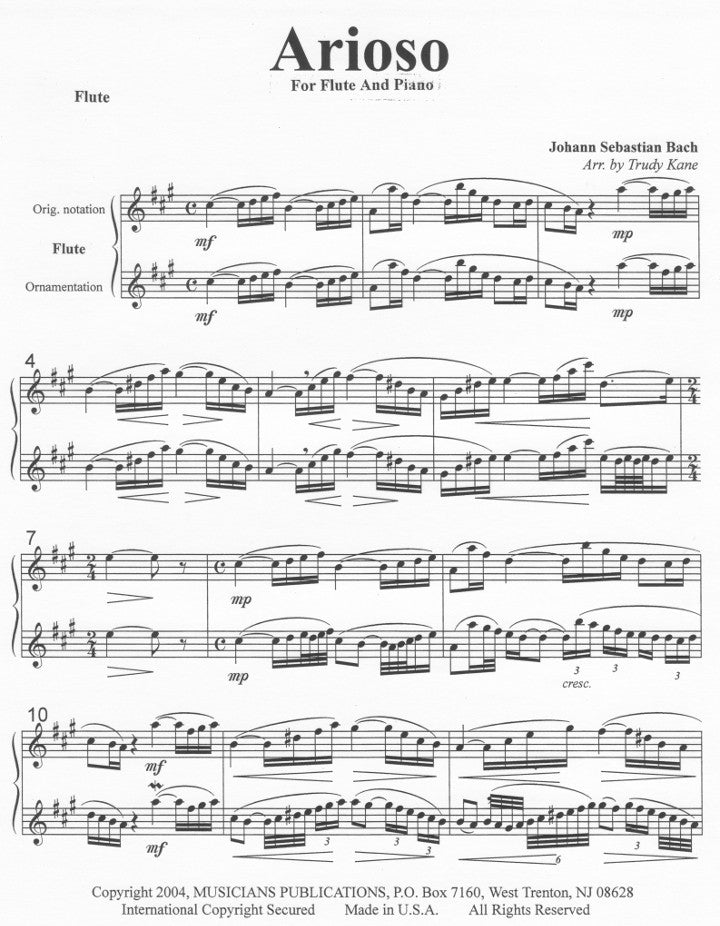 Bach, JS :: Arioso from the Harpsichord Concerto