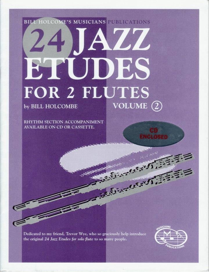 Holcombe, B :: 24 Jazz Etudes for Two Flutes Vol. 2
