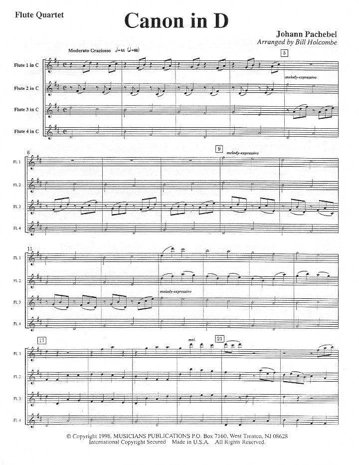 Pachelbel, J :: Canon in D