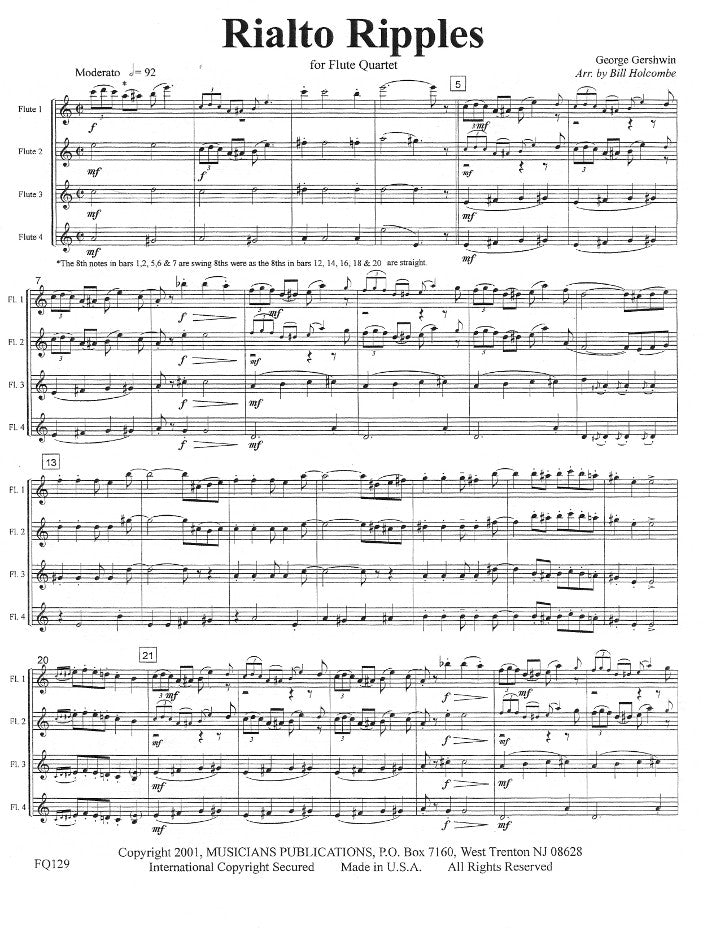 Gershwin, G :: Rialto Ripples