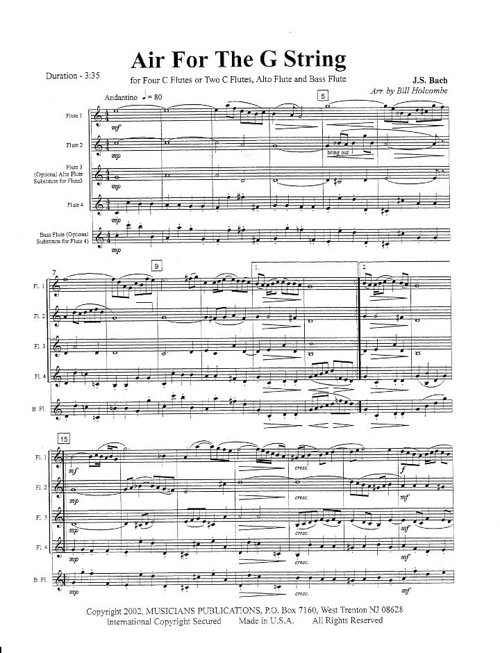 Bach, JS :: Air For The G String