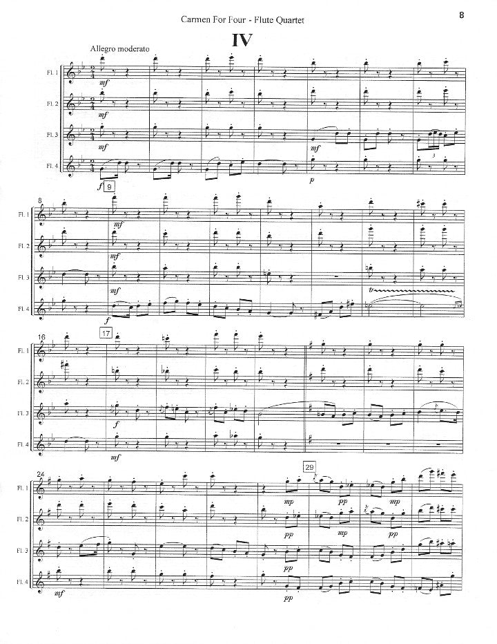 Bizet, G :: Carmen for Four