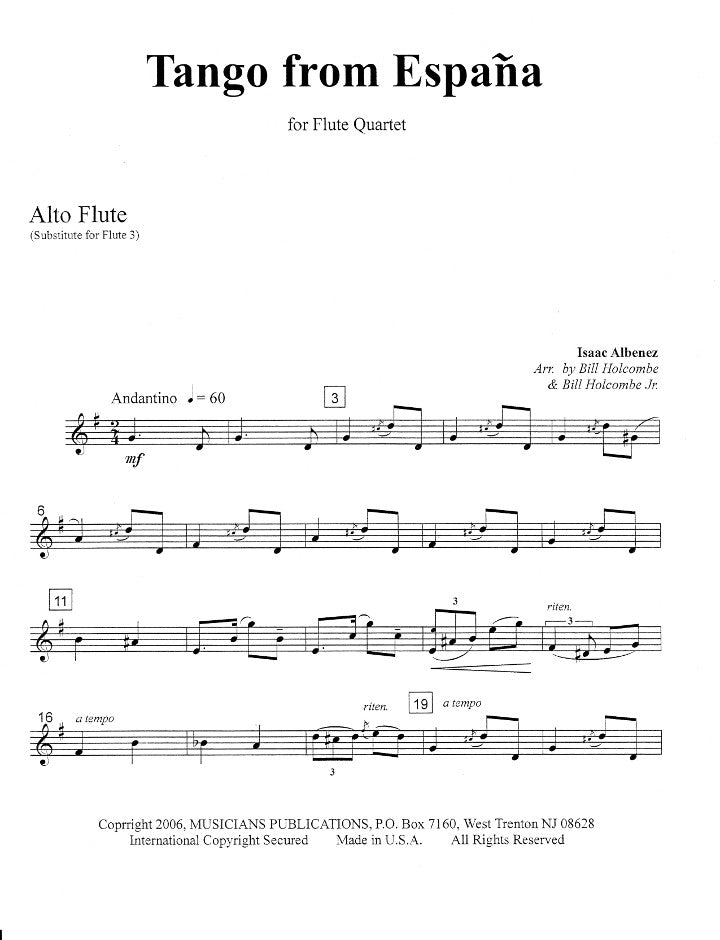 Albeniz, I :: Tango From Espana