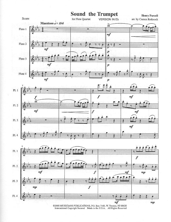 Purcell, H :: Sound the Trumpet