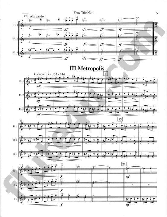 Holcombe, B :: Flute Trio No. 1