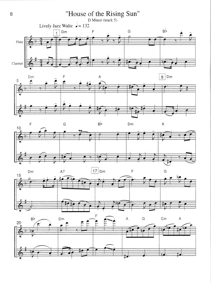 Holcombe, B :: 24 Jazz Etudes for Flute & Clarinet - Volume 1